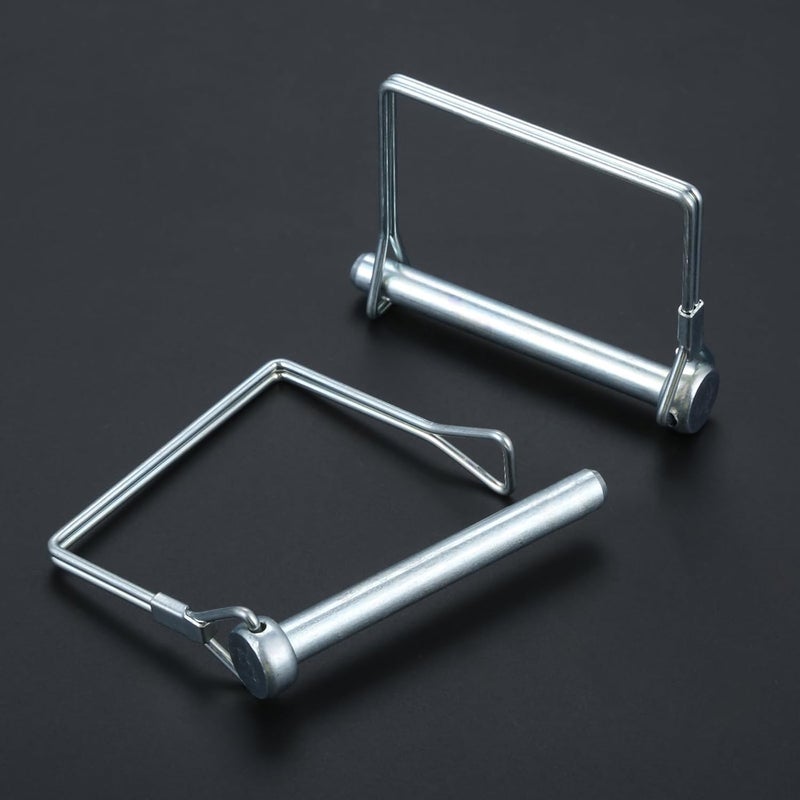 Truleego 3/8" x 3-5/32" Trailer Hitch Pin 2 Pack, Heavy Duty Carbon Steel Hitch Locking Pins, Zinc Plated Rust-Resistant Coupler Pins for Utility Trailer, RV, Boat, Lawn Tractor, Farm Equipment - Image 4